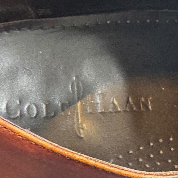 Cole Haan NikeAir Oxford Shoes Men\'s 9 Brown Leather Cap Toe Brogue Lace Up main image 6